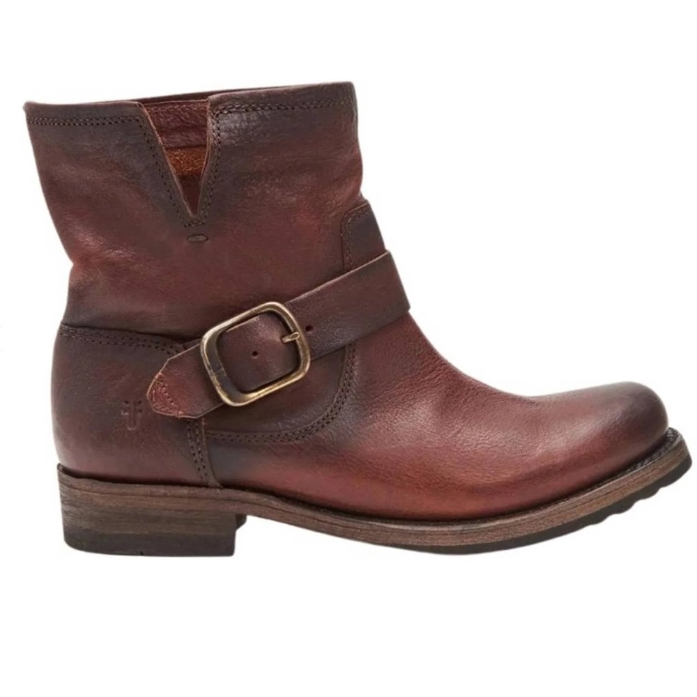 Frye Women's Rich Brown Leather Ankle Booties